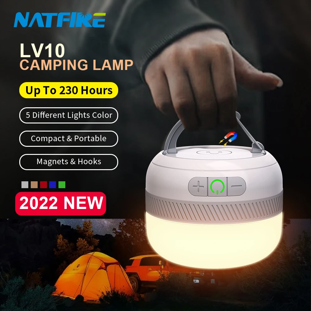 NATFIRE LV10 야외 LED 캠핑 랜턴
