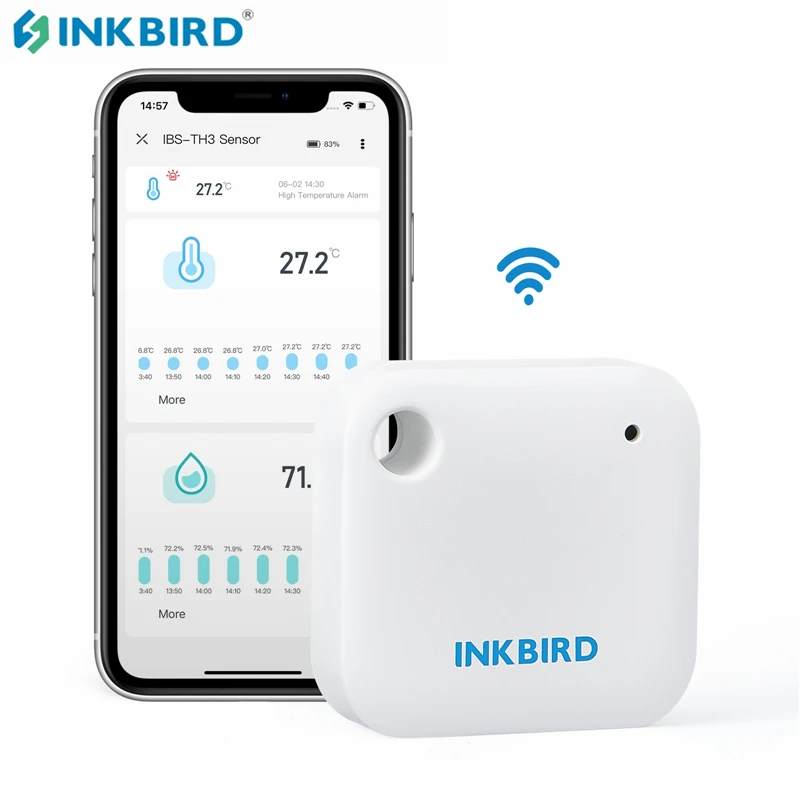 INKBIRD Wi-Fi 스마트 온도 습도 센서 (데이터 로거 기능)