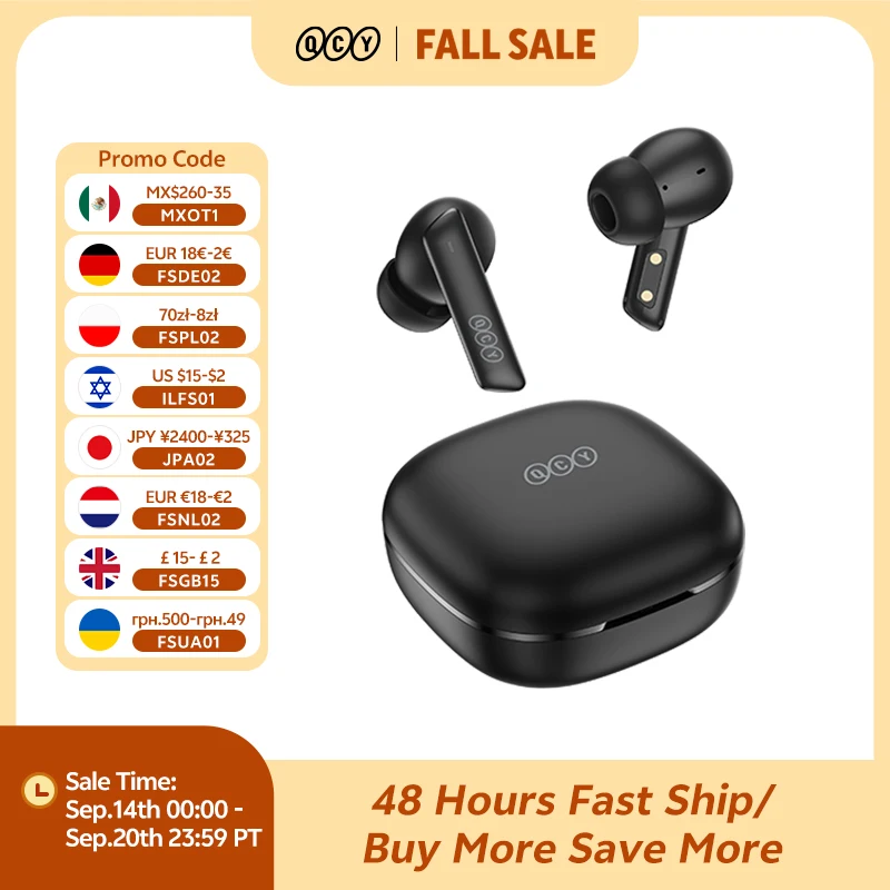QCY HT05 ANC 블루투스 5.2 무선 이어폰