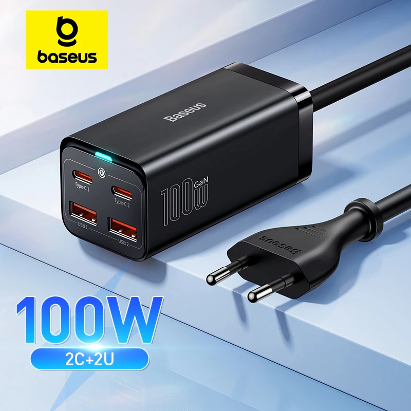 Baseus GaN 고속 충전기 (65W/100W, 4-in-1, 데스크탑/노트북 겸용)