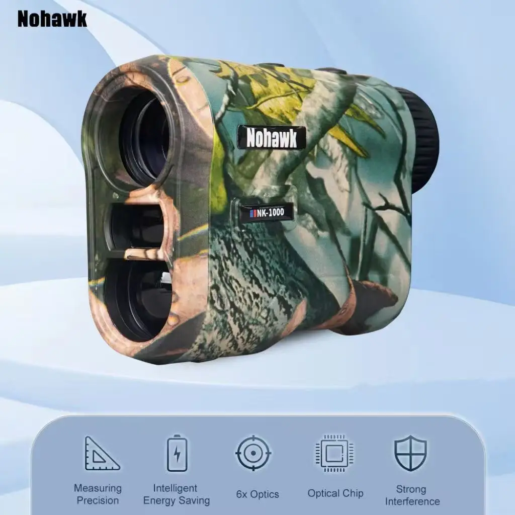 NOHAWK 골프 레이저 거리 측정기 (USB 충전, 경사 보정)