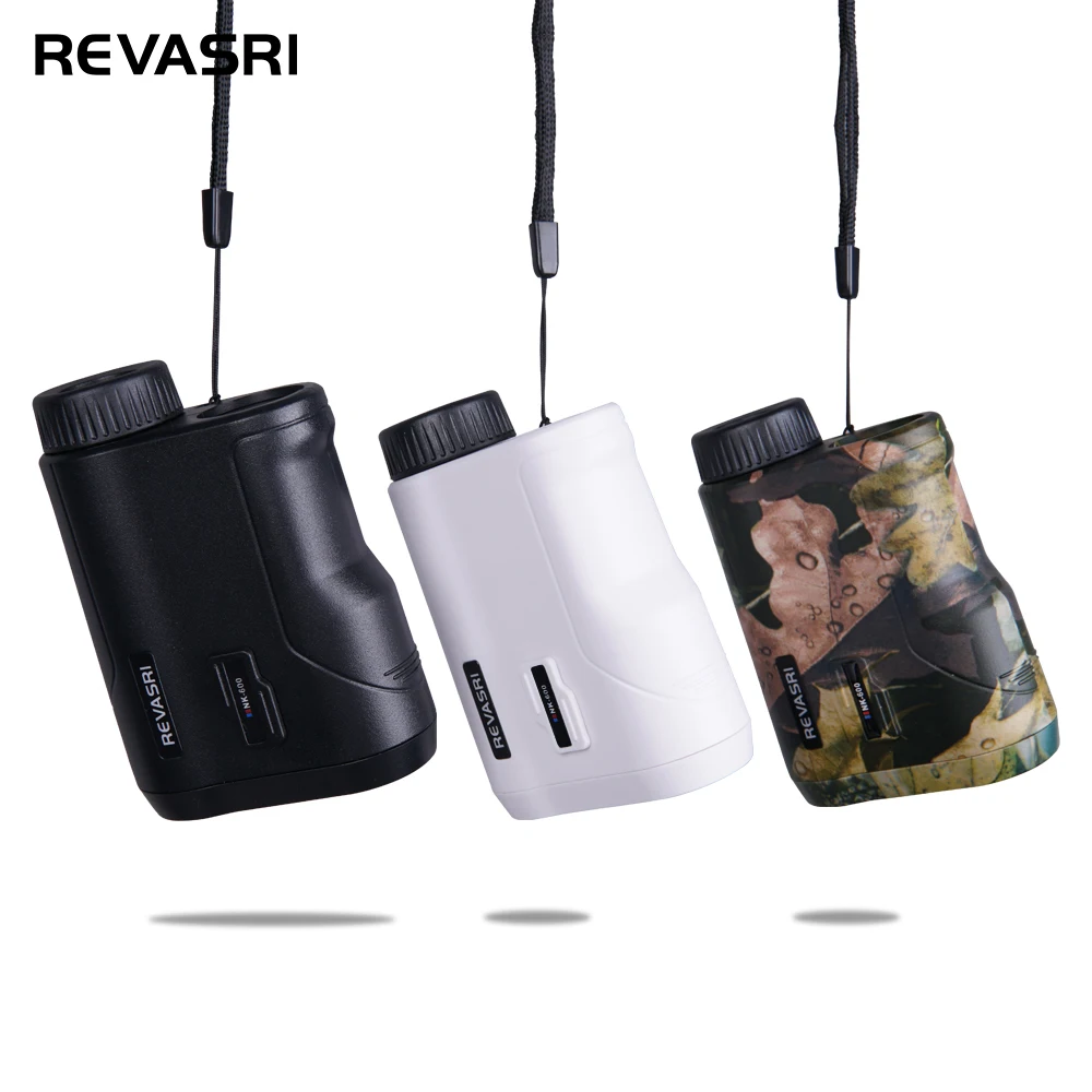 REVASRI 골프/사냥용 레이저 거리 측정기 (경사 보정, 깃대 잠금 진동 기능)