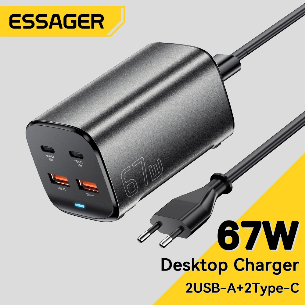 Essager 67W GaN USB-C 고속 충전기