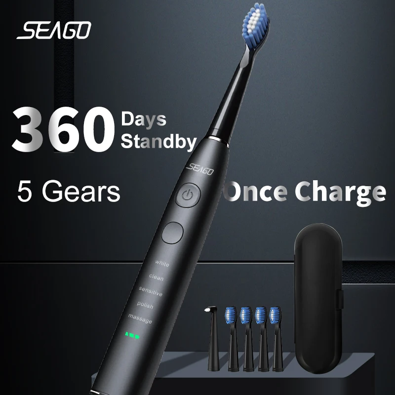 Seago SG-575 USB 충전식 전동 칫솔