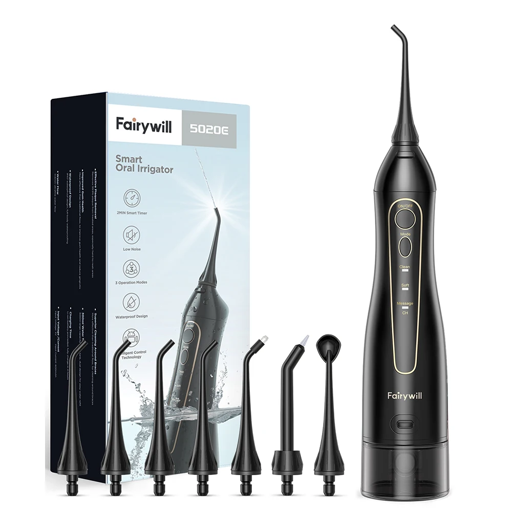 Fairywill 300ml 휴대용 무선 구강세정기