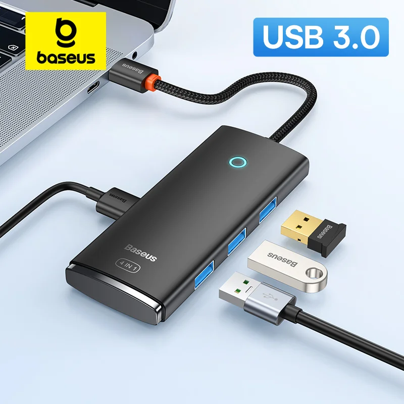Baseus 4-in-1 USB-C to USB 3.0 허브