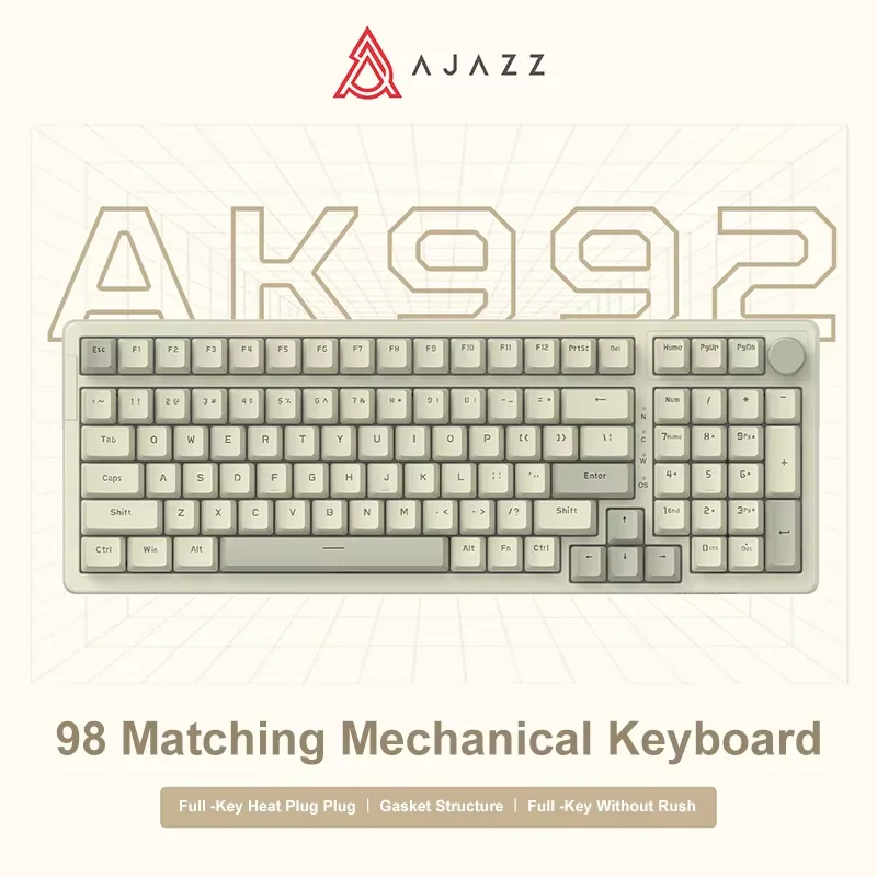 Ajazz AK992 유선 핫스왑 기계식 키보드 (98키)