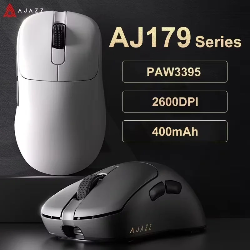 AJAZZ AJ179 PRO PAW3395 무선 게이밍 마우스 (26000DPI, RGB 충전 베이스 포함)