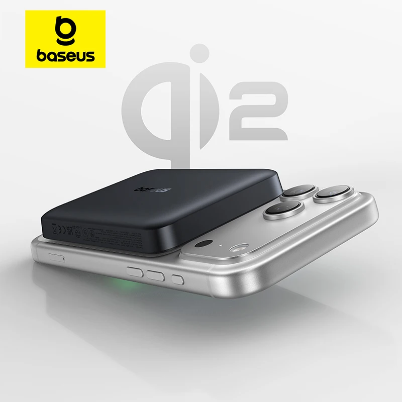 Baseus Qi2 마그네틱 보조배터리 10000mAh (15W 무선 / 22.5W 유선 충전) Qi2 인증