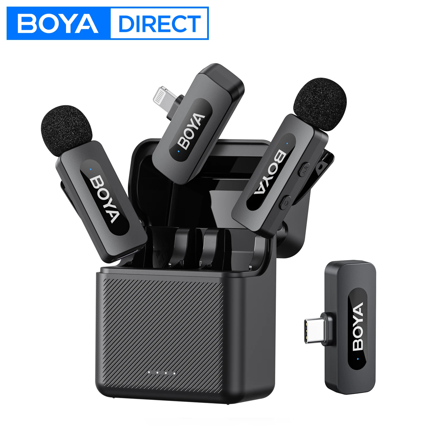 BOYA BY-V3 무선 라발리에 마이크