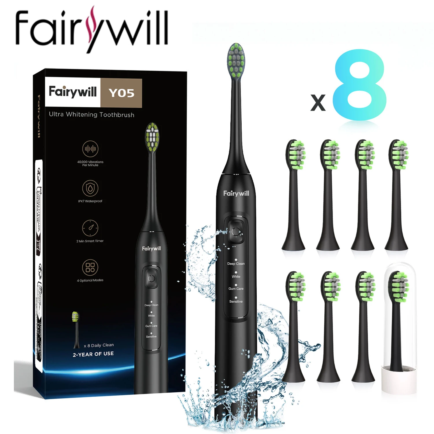 Fairywill 음파 전동 칫솔 FW-Y05