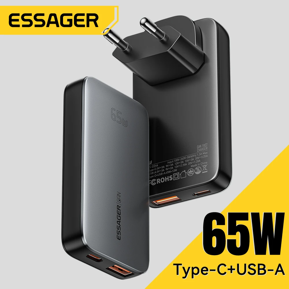Essager 65W GaN PD3.0 PPS 초고속 멀티 충전기