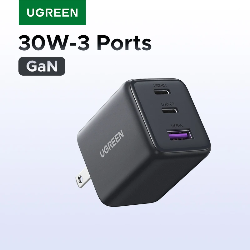 UGREEN 20W/30W GaN PD 3.0 USB-C 미니 충전기