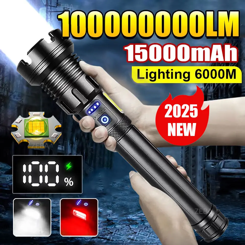 SZYUNZE XHP390 15000mAh USB 충전식 줌 고성능 손전등