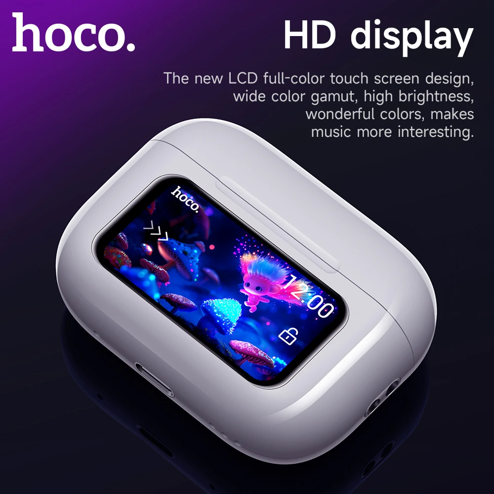 HOCO EW72/EW79/EW88 무선 이어폰 (HD 디스플레이 충전 케이스)