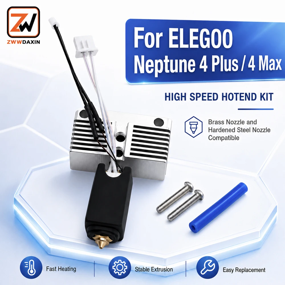 ZWWDaxin ELEGOO Neptune 4 Plus/Max 호환 고속 핫엔드 키트