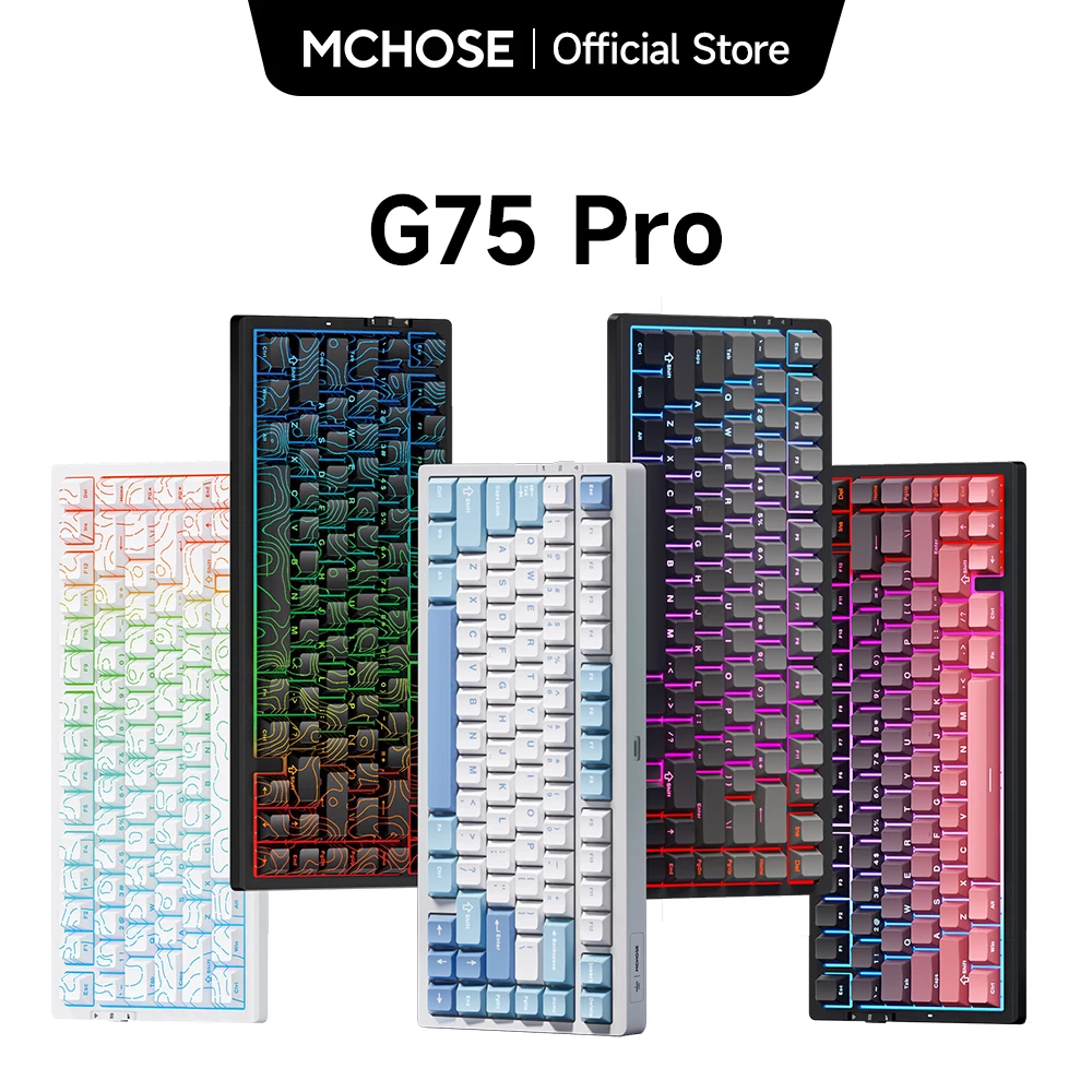 MCHOSE G75 Pro 75% 무선 기계식 키보드
