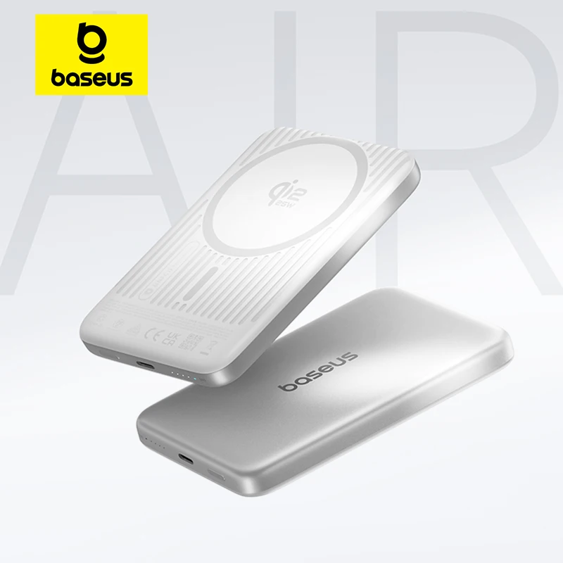 베이스어스 Qi2 마그네틱 보조배터리 10000mAh (30W USB-C 유선 & 25W 무선 충전)