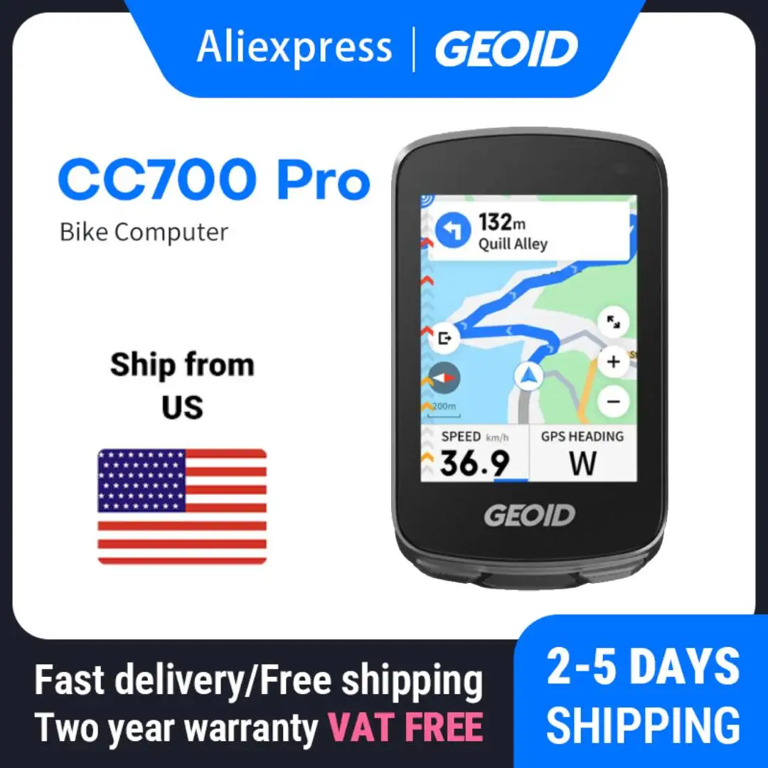 GEOID CC700 Pro GPS 자전거 컴퓨터 (2.8인치 터치스크린, 내비게이션)